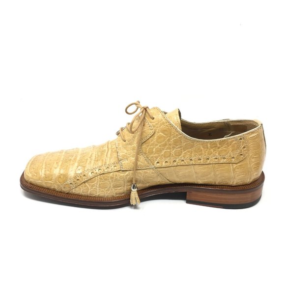 NEW David Eden Oxfords Shoe Size 9 Beige Crocodile main image 6